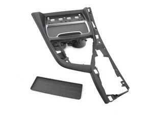 ES#4189330 - 51166993607 - Center Console Trim With Cup Holder - Black - Genuine BMW - BMW