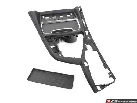 ES#4189330 - 51166993607 - Center Console Trim With Cup Holder - Black - Genuine BMW - BMW