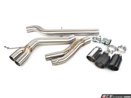 ES#4726295 - 030471LA02 - E82 128 Muffler And Res Delete - Add an aggressive exhaust note to your 128's exhaust system. The ECS muffler/resonator delete is a great performance and aesthetic upgrade for any 1 series with an N52! - ECS - BMW