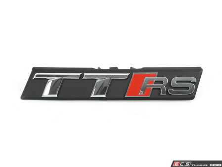 ES#3233351 - 8S0853736D2ZZ - 'TTRS' Grille Emblem - Clip-in grille emblem with the 'TTRS' logo - Does not include backing plate and clamps - Genuine Volkswagen Audi - Audi