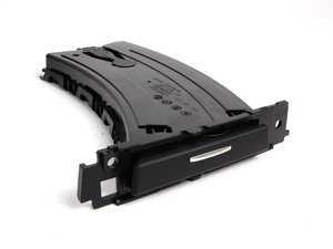 ES#255365 - 51459173463 - Left Dashboard Cup Holder Assembly - Black - Includes faceplate/cover - Genuine BMW - BMW