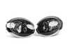 ES#2808024 - 3821102PUS2 - Halogen Blackout Headlight - Pair 382-1102P-US2 - (NO LONGER AVAILABLE) - Chrome ring and black housing headlight set! - Depo - 