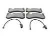 ES#4485413 - 008420412028 - Front Brake Pad Set - Ceramic - Ceramic composite developed to meet low dust & noise requirements - Brembo - Audi Mercedes Benz