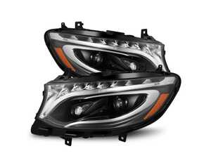 ES#4772364 - 880497 - Sprinter LUXX-Series LED Projector Headlight Set - Chrome Trim - Mercedes GLS inspired headlights for your Sprinter Van! Subtle but modern upgrade for your commercial van. Active Lighting & Sequential Turn Signals! - AlphaRex - Mercedes Benz