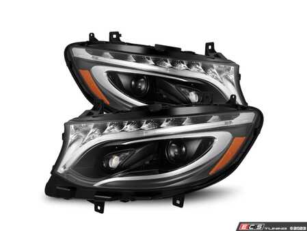 ES#4772364 - 880497 - Sprinter LUXX-Series LED Projector Headlight Set - Chrome Trim - Mercedes GLS inspired headlights for your Sprinter Van! Subtle but modern upgrade for your commercial van. Active Lighting & Sequential Turn Signals! - AlphaRex - Mercedes Benz