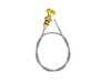 ES#4772425 - 11437509784 - MINI R52/R53 S/JCW Upgraded Metal Flex Dipstick - Yellow Anodized - Drilled holes on end of dipstick for an easy read out of oil level - Bremmen Parts - MINI