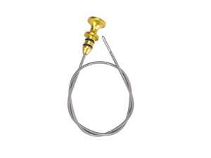 ES#4772425 - 11437509784 - MINI R52/R53 S/JCW Upgraded Metal Flex Dipstick - Yellow Anodized - Drilled holes on end of dipstick for an easy read out of oil level - Bremmen Parts - MINI