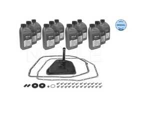 ES#4772472 - 1001350003/XK - Automatic Transmission Service Kit - 12 Liters - Includes a new filter & transmission pan gasket with securing hardware. Includes enough fluid to drain, flush, and fill. - Meyle - Audi