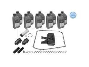 ES#4772483 - 1001350114/XK - DSG Transmission Service Kit - 10 Liters - Includes new filters & transmission pan gasket with securing hardware. Includes enough fluid to drain, flush, and fill. - Meyle - Audi