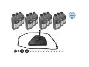 ES#4772488 - 1001350005/XK - Automatic Transmission Filter Kit - 12 Liters - Includes a new filter & transmission pan gasket with securing hardware. Includes enough fluid to drain, flush,  and fill. - Meyle - Audi