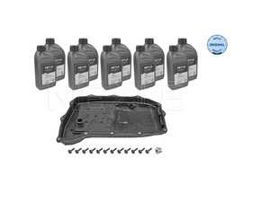 ES#4772502 - 1001350130/XK - 8-Speed Automatic Transmission Service Kit - 10 Liters - Includes a new filter & transmission pan gasket with securing hardware. Includes enough fluid to drain, flush, and fill. - Meyle - Audi