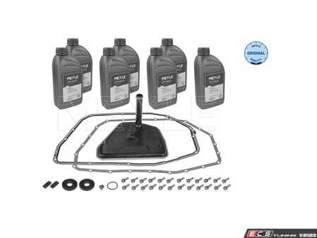 ES#4772605 - 1001350003 - Automatic Transmission Service Kit - 7 Liters - Includes a new filter & transmission pan gasket with securing hardware. Includes enough fluid to drain and fill. - Meyle - Audi