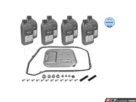 ES#4772623 - 1001350013 - 8-Speed Automatic Transmission Service Kit - 8 Liters - Includes a new filter & transmission pan gasket with securing hardware. Includes enough fluid to drain and fill. - Meyle - Audi