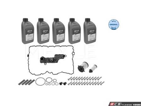 ES#4772639 - 1001350115 - DSG Transmission Service Kit - 5 Liters - Includes new filters & transmission pan gasket with securing hardware. Includes enough fluid to drain and fill. - Meyle - Audi