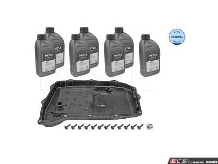 ES#4772667 - 1001350130 - 8-Speed Automatic Transmission Service Kit - 7 Liters - Includes a new filter & transmission pan gasket with securing hardware. Includes enough fluid to drain and fill. - Meyle - Audi