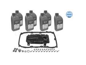 ES#4772747 - 1001350108 - 8-Speed Automatic Transmission Service Kit - 7 Liters - Includes a new filter & transmission pan gasket with securing hardware. Includes enough fluid to drain and fill. - Meyle - Audi Volkswagen Porsche