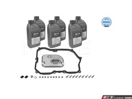 ES#4772805 - 1001350107 - Automatic Transmission Filter Kit - 6 Liters - Includes a new filter & gasket with securing hardware. Includes enough fluid to drain and fill. - Meyle - Volkswagen