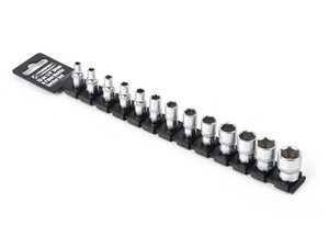 ES#4708459 - 003403SCH01A - 13 PC. 1/4" Drive 6 Point Metric Socket Set - Complete 1/4" socket set with various sizes from 4-14mm and a sliding rail organizer - Schwaben - Audi BMW Volkswagen Mercedes Benz MINI Porsche