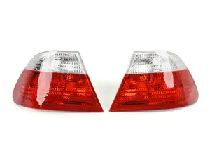 Red & Clear Tail Lights - Coupe