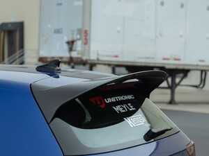 ES#4753023 - 054232LA01 - Carbon Fiber High-Kick Hatch Spoiler Extension - Add aggressive, race-inspired styling to the rear of your Golf R! - ECS - Volkswagen
