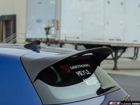 ES#4753023 - 054232LA01 - Carbon Fiber High-Kick Hatch Spoiler Extension - Add aggressive, race-inspired styling to the rear of your Golf R! - ECS - Volkswagen