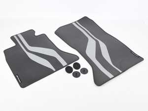 ES#4772399 - 51472365217sd - Genuine F10 BMW M Performance Carpeted Floor Mats - Front- (NO LONGER AVAILABLE)*Scratch And Dent* - Protect your valuable carpet - Scratch & Dent - 