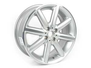 ES#2564892 - 36116850503 - R131 MINI Double Cross Turned Spoke Wheel 17" (4x100) Silver - Priced Each - 17 x 7J ET:48 - Genuine MINI - MINI
