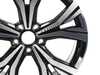ES#3649013 - 561601025ADFZZ - 18" Split 5-Spoke Two-Toned Machined Wheel - Priced Each - 18"x8" ET48 5x112 - Black/Machined Face - Genuine Volkswagen Audi - Volkswagen