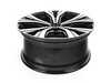 ES#3649013 - 561601025ADFZZ - 18" Split 5-Spoke Two-Toned Machined Wheel - Priced Each - 18"x8" ET48 5x112 - Black/Machined Face - Genuine Volkswagen Audi - Volkswagen