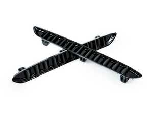 ES#3618589 - R01-1-1000-02-G - Gloss Black Horizontal Slat Rear Reflector Inserts  - Ditch the stock reflectors with these inserts from Acexxon. - Acexxon - BMW