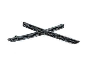 ES#4689943 - R02-10-1 - Matte Black Honeycomb Rear Reflector Set - Ditch the stock reflectors with these inserts from Acexxon. - Acexxon - BMW