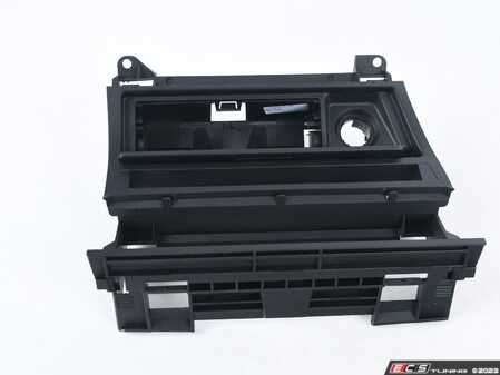 ES#4780564 - 51167001410sd - Genuine E46 Radio Mounting Bracket*Scratch And Dent* - (NO LONGER AVAILABLE) - Provides mounting for DSC, seat heating buttons, ashtray and storage compartment. Commonly used in the install of an aftermarket double-DIN headunit. - Scratch & Dent - 