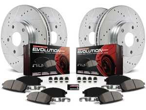 ES#3156889 - K4094 - Z23 Evolution Sport Brake Upgrade Kit - Front & Rear - Replaces stock braking system with a set of carbon-fiber ceramic pads and cross-drilled & slotted rotors, providing shorter stops under the most demanding conditions. - Power Stop - BMW