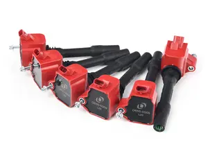 B-Series Performance Ignition Coil - Red - Set Of Six