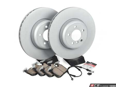 ES#3515004 - 341167922231KT4 - Front Brake Service Kit - Featuring Zimmermann rotors and ECS DD23 "Daily Driver" ceramic pads. - Assembled By ECS - BMW