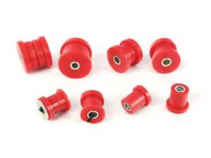 ES#4701629 - POW-029-75 - Full Polyurethane Rear Control Arm Bushing Kit - Red (Street) - Control movement and maintain wheel alignment - Verkline - Audi