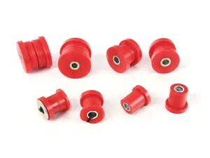 Full Polyurethane Rear Control Arm Bushing Kit - Red (Street)