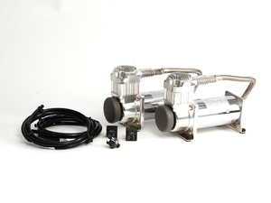 ES#2167848 - 23380 - Viair 380C Dual Pack Compressor - 200 PSI - Chrome - (NO LONGER AVAILABLE) - Two 12v compressors with a duty cycle of 100% & 200psi max pressure - Air Lift - 