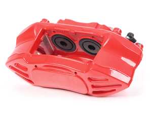 ES#4623869 - 34106856651 - JCW 4 Pistion Caliper - Front Left 344902 RED - Part of the JCW red sport brakes, rebuilt calipers in red with no JCW logo. No core Charge - Budweg - MINI