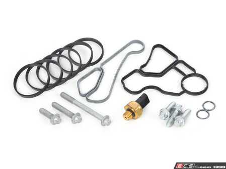 ES#4608305 - 1142753729312KT2 - Oil Filter Housing Gasket Kit - Assembled By ECS - BMW