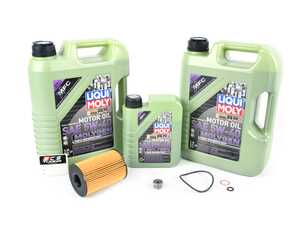 ES#4691170 - 11427583220G4KT - Liqui Moly Molygen Oil Change Kit
 - Includes 11 liters of Liqui Moly New Generation 5w-40 synthetic engine oil, Hengst oil filter and new drain plug - Assembled By ECS - BMW