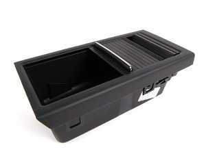 ES#83097 - 51167043093 - E46 Roller Top Storage Tray - Schwarz - (NO LONGER AVAILABLE) - For use with center console coin storage - Genuine BMW - 