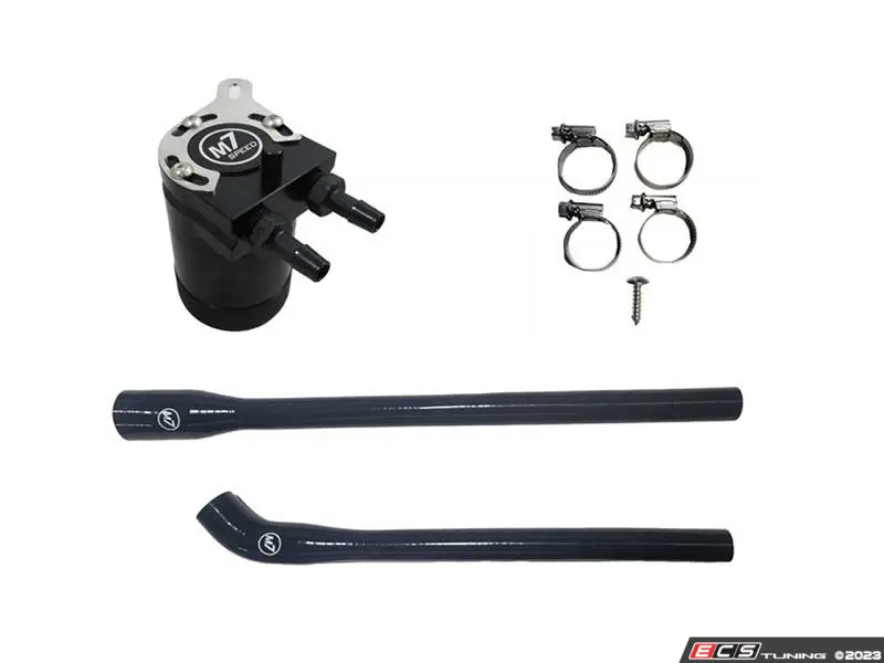M7 Speed - 56-3M7303 - M7 Black Billet Aluminum Oil Catch Can Kit