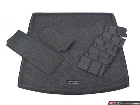 ES#4031002 - 3CM061166469 - Heavy Duty Trunk Liner With CarGo Blocks - Protect your cargo area from dirt and debris - Genuine Volkswagen Audi - Volkswagen