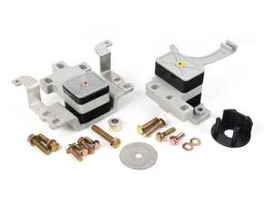 ES#4630090 - EBFI77-K8-4621 - BFI Stage 1 Engine Mount Kit - Version 2 Torque Arm  - Billet engine transmission mounts with 70A durometer dogbone insert - Black Forest Industries - Volkswagen