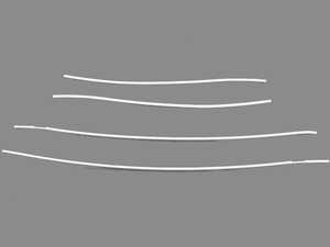 ES#2741444 - 561071370B9A - Front and Rear Door Edge Guards - Candy White - No matter how careful you and your passengers are your car's doors take a beating even during day-to-day activities. - Genuine Volkswagen Audi - Volkswagen