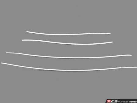 ES#2741444 - 561071370B9A - Front and Rear Door Edge Guards - Candy White - No matter how careful you and your passengers are your car's doors take a beating even during day-to-day activities. - Genuine Volkswagen Audi - Volkswagen
