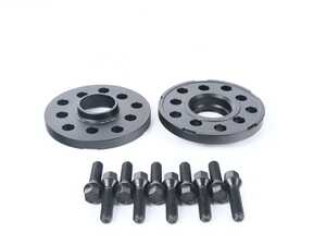 ES#4430395 - EMD-SPACER-15-57 - EMD Auto 15mm Wheel Spacers - Pair (With Bolts) - Manufactured out of high quality 6061-T6 aluminum, and black anodized for corrosion resistance - 5x112, 57.1 Center Bore - Emmanuele Design - Audi Volkswagen