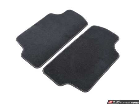 ES#4623098 - 51475A42011 - Rear Carpet Factory Floor Mats Set Velour Black - Priced As Set - Replace or upgrade to factory MINI mats - Genuine MINI - MINI