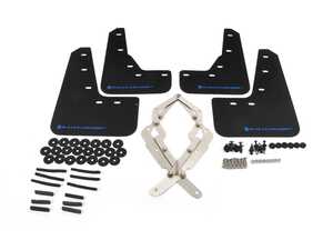 ES#4474228 - MF62-UR-BLK/BL - Rally Armor 17+ Tesla Model 3 UR Black Mud Flap w/ Blue Logo - Rally Armor - 